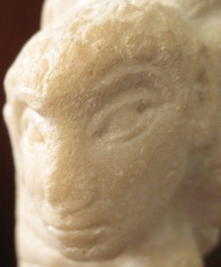 cabestany detail medieval stone face