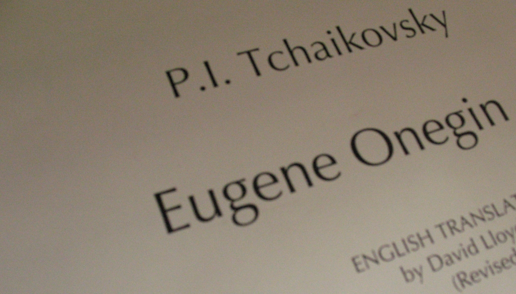 Eugene Onegin- 1st rehearsal