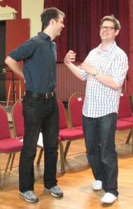 Ollie Platt & Harry Fehr miming copyright Cherry Potts 2011