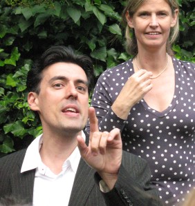 Damian (with 2 A's) telling tales Copyright Cherry Potts 2011