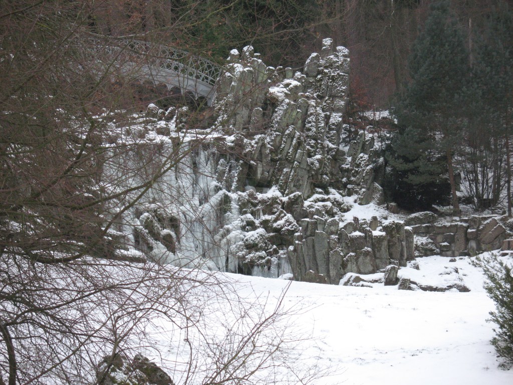 frozen waterfall