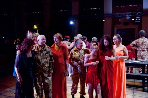 exhausted from battle (and quick change in the bar)